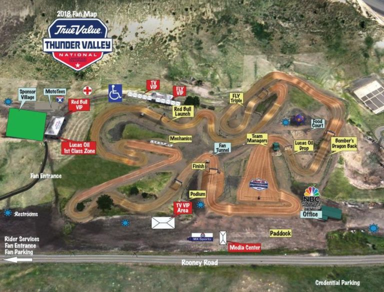 Thunder Valley MX VIDEO Track map Motocross.it