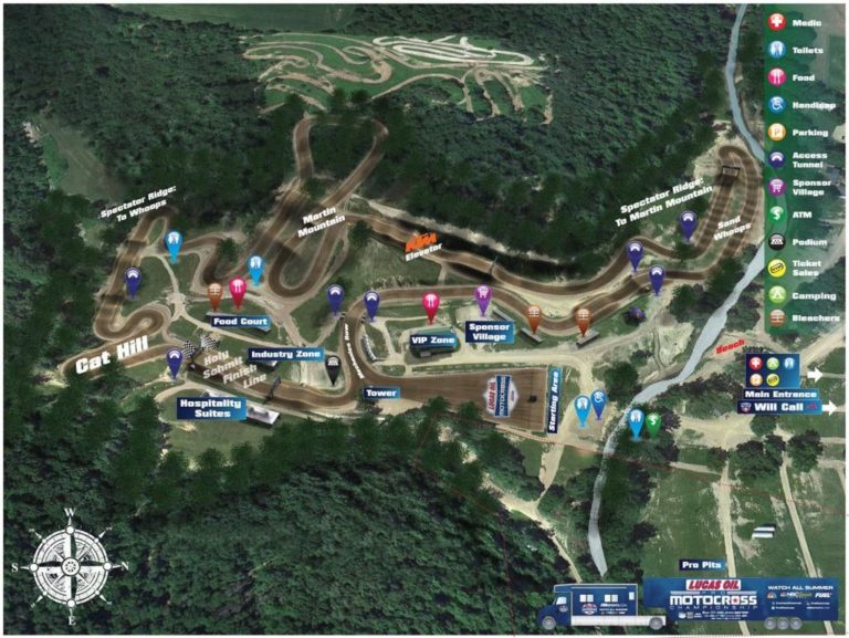 Spring Creek National MX VIDEO Track map Motocross.it
