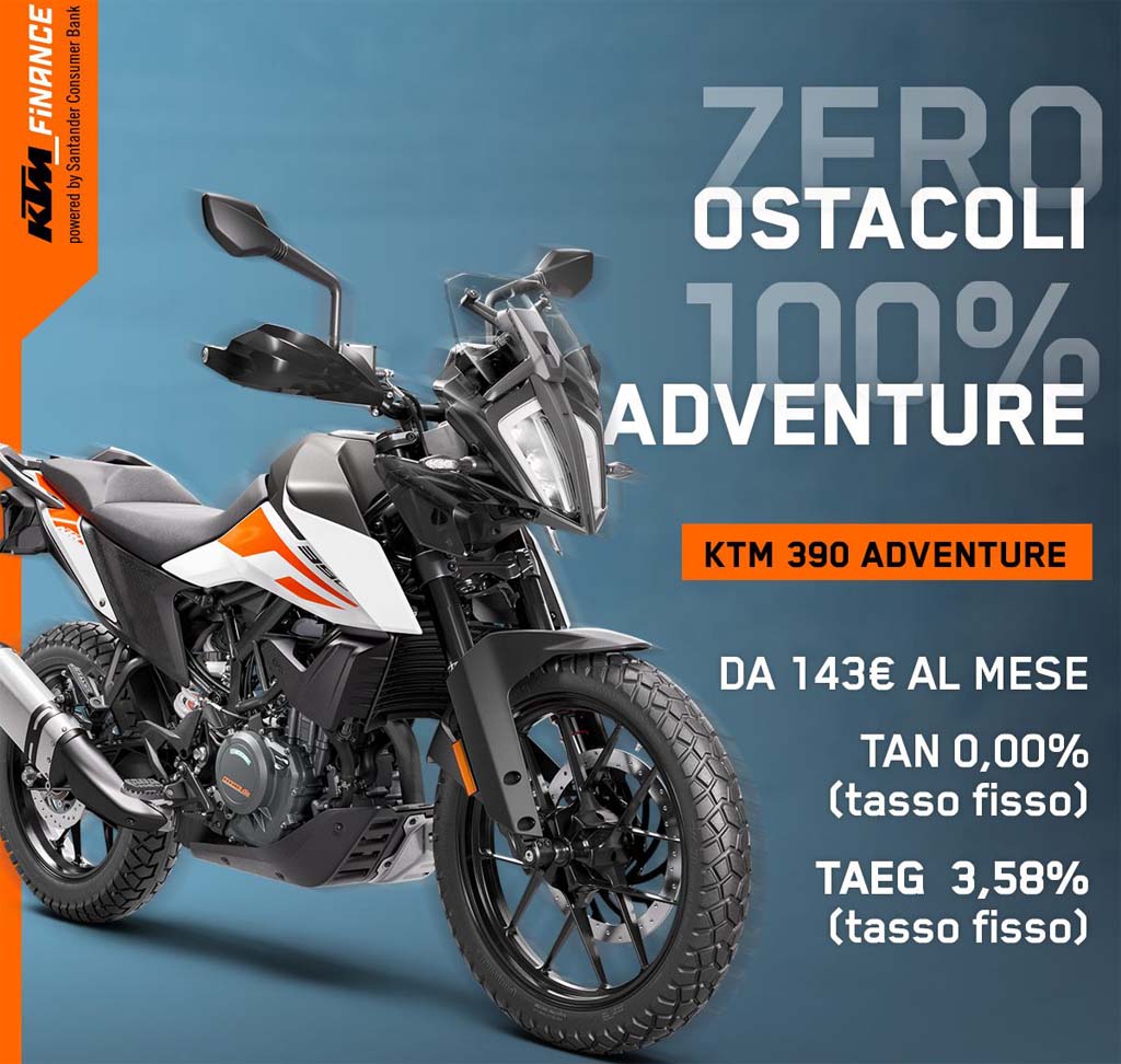 KTM finance “Zero ostacoli” su 390 Adventure Motocross.it