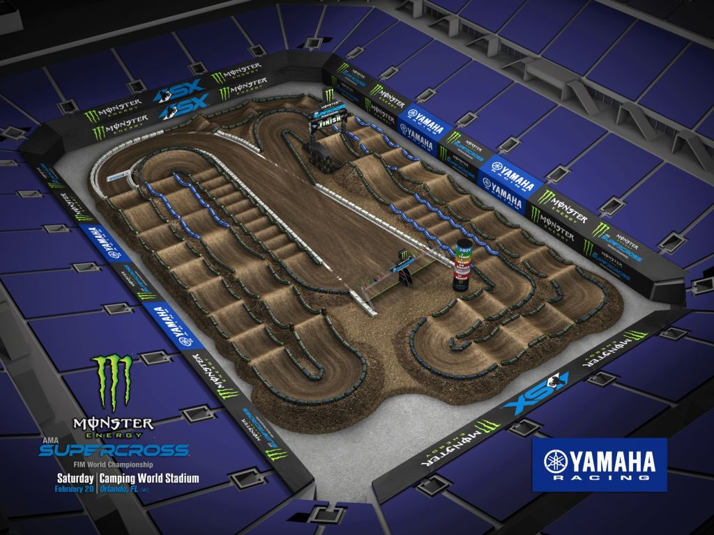 trackmap for met life supercross