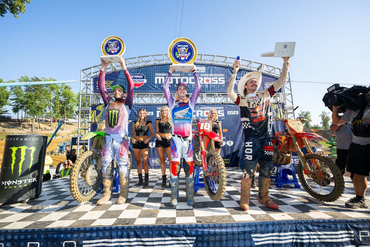 AMA National Budds Creek podium 450 2023 Motocross.it